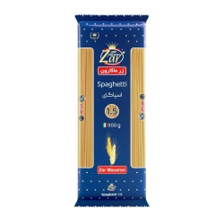 مشخصات، قیمت و خرید ماکارونی و پاستا زر ماکارون مدل اسپاگتی قطر 1.5 زر ماکارون مقدار 900 گرم
